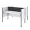 Bestar Bestar Pro-Biz 63W Office Cubicles with Gray Tack Boards and Low Privacy Panels in white 100870CG-17 - alternate 2